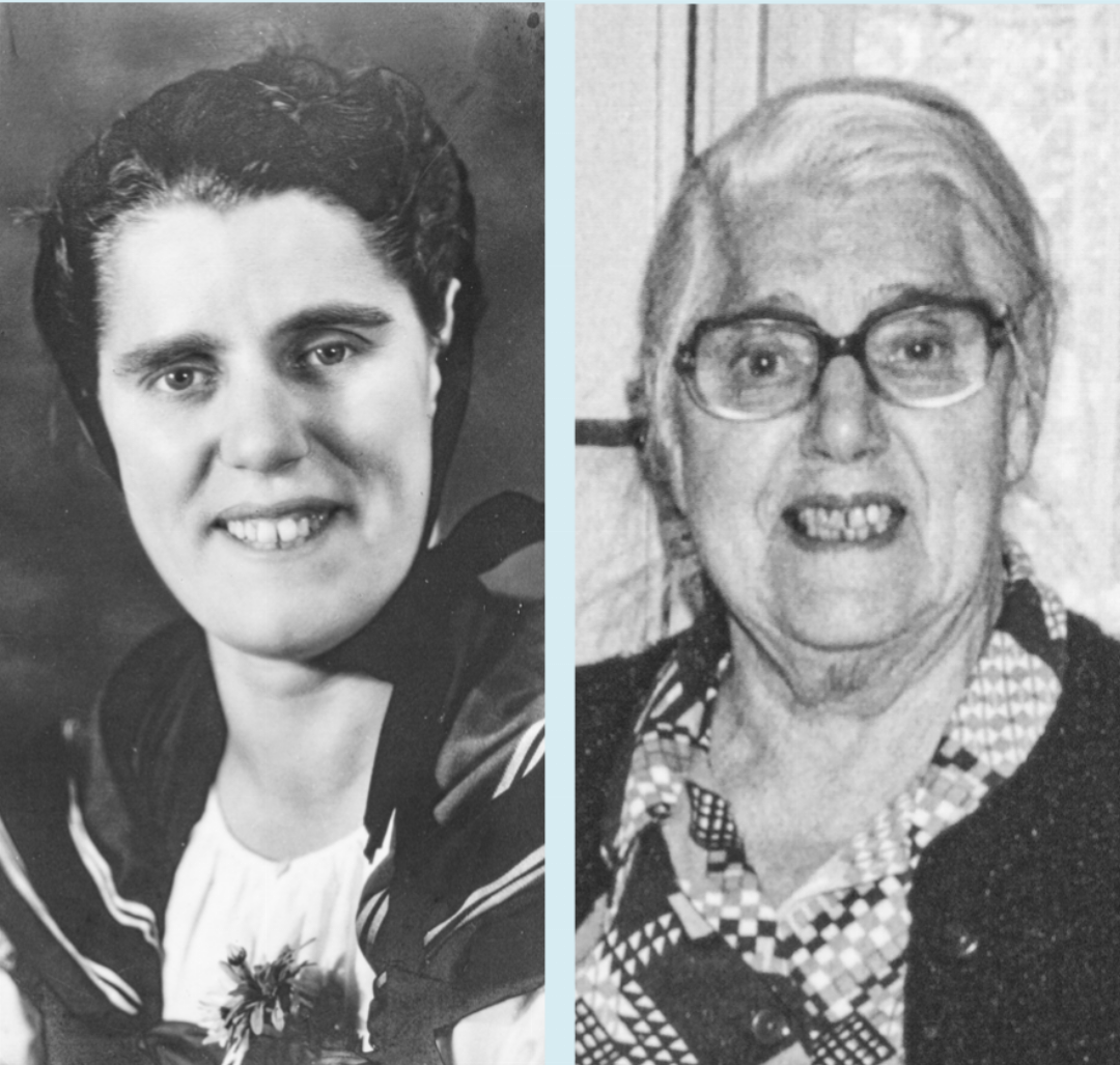 Die 1907 geborene Helene Bossert im mittleren (circa 1938) und im fortgeschrittenen Alter (1980er-Jahre). Bilder Staatsarchiv BL Die 1907 geborene Helene Bossert im mittleren (circa 1938) und im fortgeschrittenen Alter (1980er-Jahre). Bilder Staatsarchiv BL