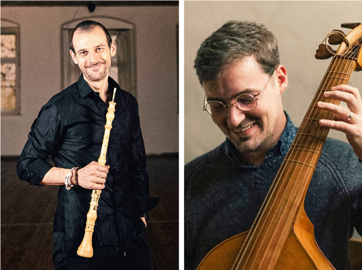 Georg Fritz (Oboe) und Stephen Moran (Gambe) sind beim Barockkonzert in Rümlingen zu hören.
Bilder zvg / Mathias Schalk