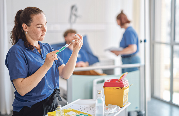Ausbildungen im Gesundheitsbereich gehören zu den häufi gsten Berufsrichtungen. Bild zvg/ZHAW Departement Gesundheit