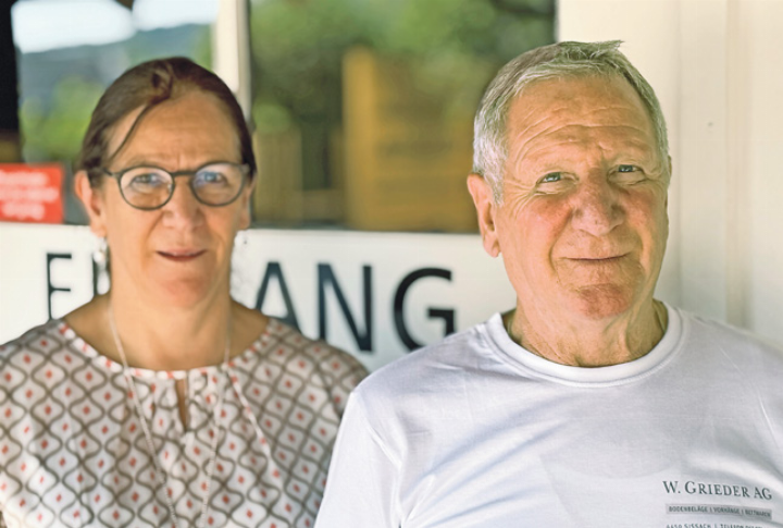Therese Häfelfinger-Grieder und Werner Grieder blicken dankbar auf eine erfolgreiche Geschäftstätigkeit zurück.
Bild zvg