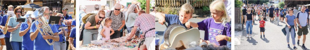 Ob musikalische Unterhaltung liefern, die Marktstände begutachten, Unbekanntes ausprobieren oder sich einfach durch die Strassen treiben lassen: Beim Dorffest in Tenniken kamen alle Besucherinnen und Besucher auf ihre Kosten. Ob musikalische Unterhaltung liefern, die Marktstände begutachten, Unbekanntes ausprobieren oder sich einfach durch die Strassen treiben lassen: Beim Dorffest in Tenniken kamen alle Besucherinnen und Besucher auf ihre Kosten.