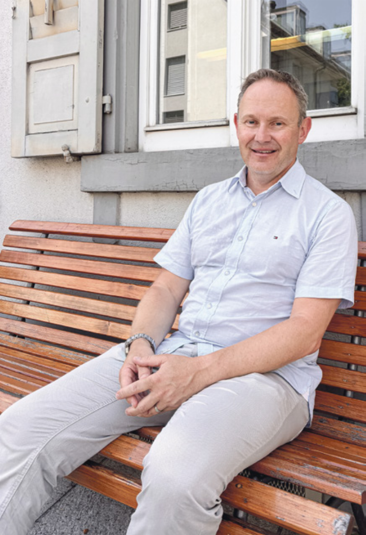 Tritt laut eigener Aussage in «grosse Fussstapfen»: Beat Thommen. Bild mef. Tritt laut eigener Aussage in «grosse Fussstapfen»: Beat Thommen. Bild mef.