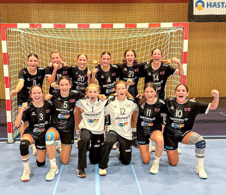 Die U14-Elite der SG Handball Nordwest siegt zum Saisonauftakt.
Bild zvg