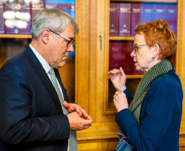 Eric Nussbaumer (SP) und Basler Ständerätin Eva Herzog (SP) Bild Archiv sda