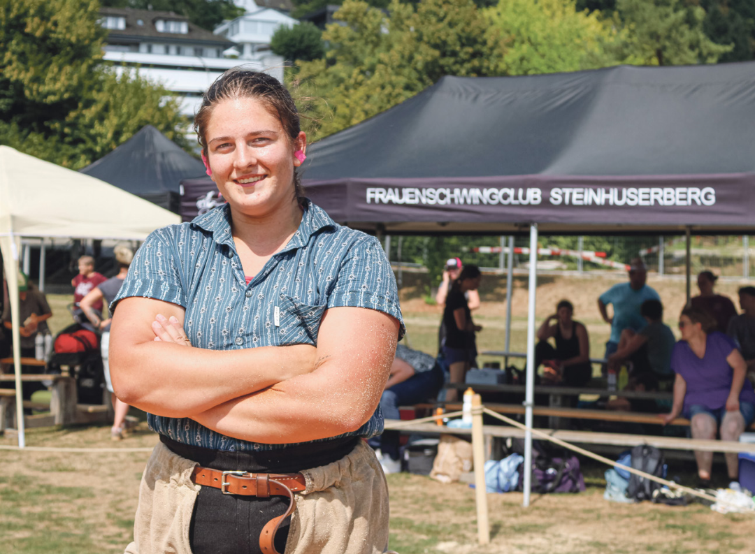 Joana Fankhausers Faszination für den Schwingsport hat ihre Wurzeln im «Eidgenössischen» in Pratteln 2022. Bild zvg Joana Fankhausers Faszination für den Schwingsport hat ihre Wurzeln im «Eidgenössischen» in Pratteln 2022. Bild zvg