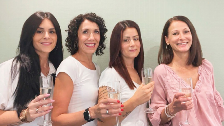 Alessia Fagà, Manuela Zweifel, Patricia Bappert und Franziska Ryf, Inha berin (von links).