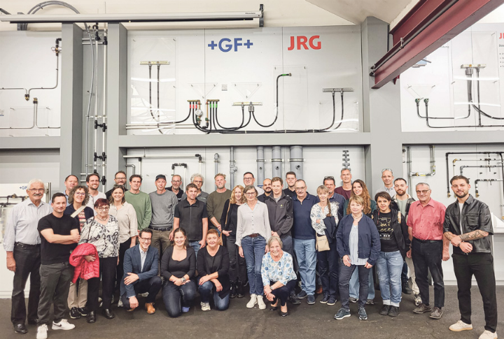 Die GF JRG AG gewährte den Mitgliedern des GVG spannende Einblicke. Bild zvg