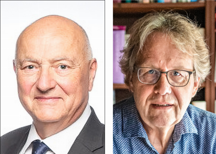 Peter Huber und Jo Lang im Gespräch.
Bilder zvg Peter Huber und Jo Lang im Gespräch.
Bilder zvg