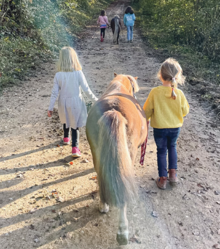 Spielerisch sammeln Kinder erste Erfahrungen mit Ponys.  Bild zvg