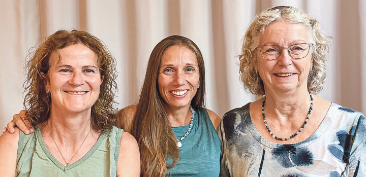 Brigitte Rullan, Sonja Plattner und Christine Sladek (von links) vom Alaya Studio. Bild zvg Brigitte Rullan, Sonja Plattner und Christine Sladek (von links) vom Alaya Studio. Bild zvg