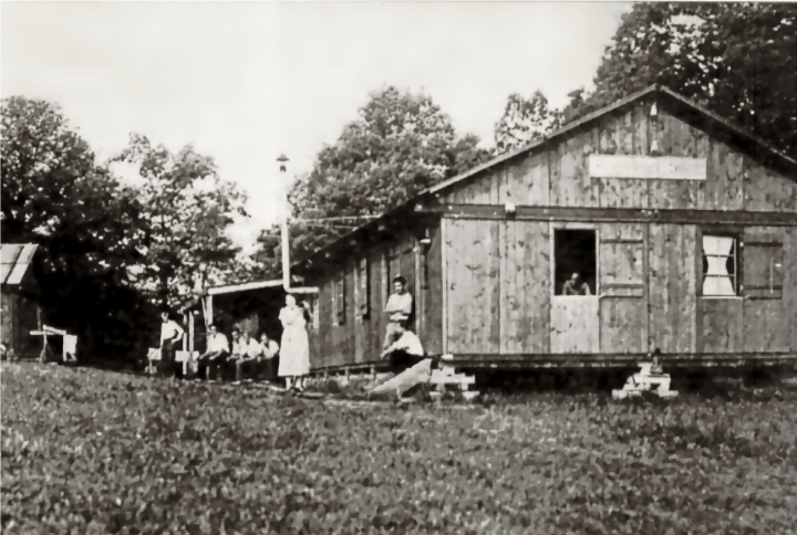 Unterkunft des Arbeitslagers im Jahr 1936. Bild zvg / Fritz Hodel (†), Sissach Unterkunft des Arbeitslagers im Jahr 1936. Bild zvg / Fritz Hodel (†), Sissach