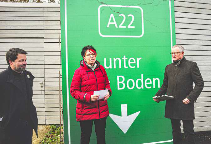 Die A22 soll vom Erdboden verschwinden