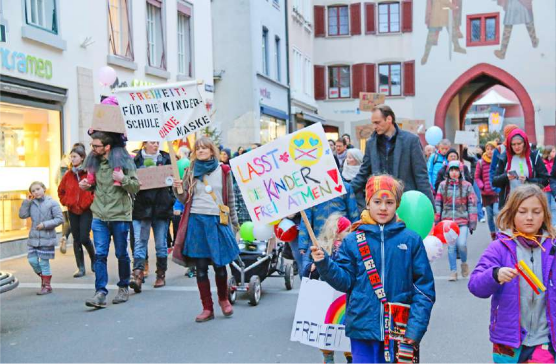 Demonstration vor Landeskanzlei