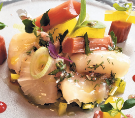 Rhabarber harmoniert mit Fisch